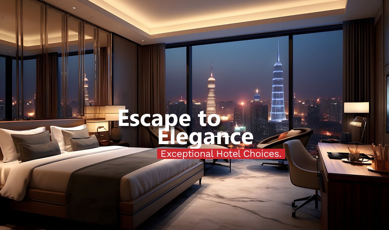 Escape to elegance, exceptional hotel choices